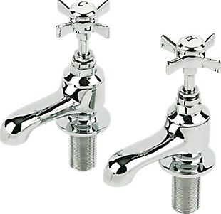 Swirl, 1228[^]13141 Edwardian Bath Tap Pair 13141
