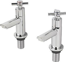 Swirl, 1228[^]48714 Minimalist Bath Taps Pair 48714