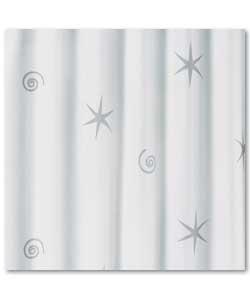Swirl Stars Shower Curtain