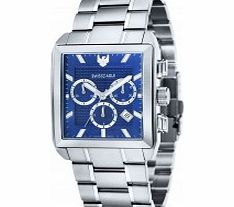 Swiss Eagle Mens Arnkell Silver Chronograph Watch
