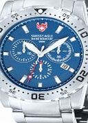 Swiss Eagle Mens Dive Fleet Blue Silver