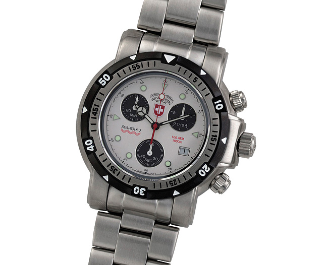 swiss Military Diver` Chronograph - white