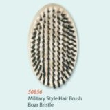 Swissco Oak Wood Military Style Hair Brush Boar Bristles