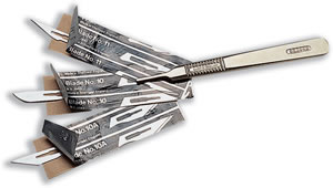 Metal Scalpel Handle Nickel-plated