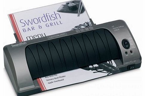Swordfish SWORDFIS Swordfish Home Office A4 Laminator 230LR Plus 100 A4 150 Micron Laminating Pouches Bundle