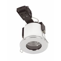 Fire-rated GU10 Downlight Polished Chrome IP65
