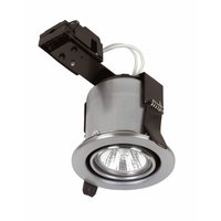 Fire-rated MR16 Adjustable Downlight Brushed Steel