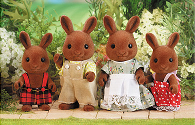 sylvanian Families - Brown Rabbit Family