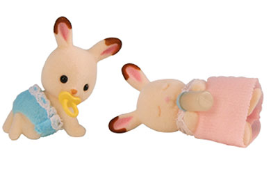 sylvanian Families - Rabbit Chocolate Twins
