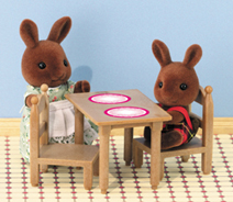 Sylvanian Families - Breakfast Table and Chairs