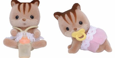 Sylvanian Families Walnut Squirrel Twin Babies