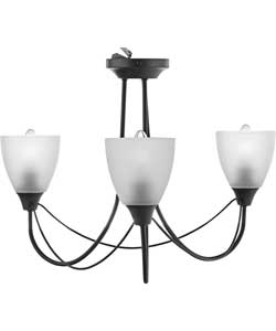 Symphony 3 Light Ceiling Light - Chocolate