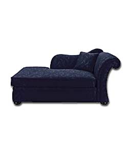 Symphony Blue Chaise Metal Action Sofabed