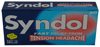 syndol tablets easy to swallow 20 tablets
