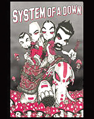 System Of A Down Cartoon T-shirt