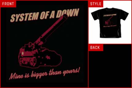 system of a Down (Mine is Bigger) T-shirt