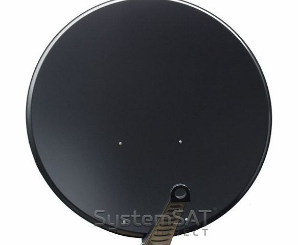 Systemsat 1.15m Satellite Dish High Gain amp; Pole Mount Fittings Premium Quality - 115cm