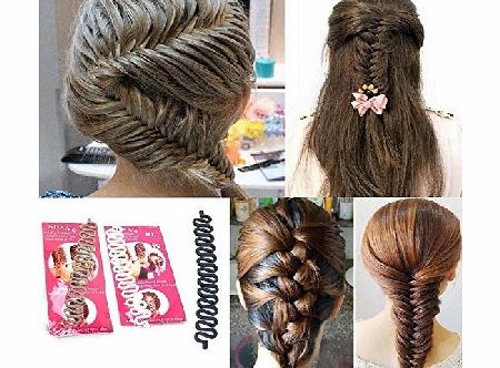 Fashion Women Hair Braiding Tool Roller With Magic Twist Hair Accessories (Curling)