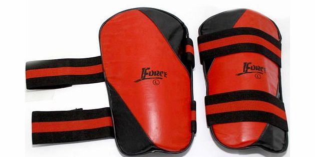 SystemsEleven Xtreme Heavy Duty Martial Arts Kick Boxing Muay Thai Shin Guards Pads - Medium