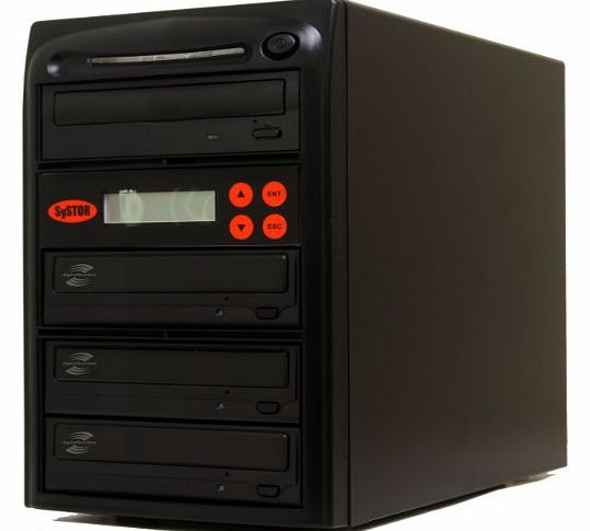Systor 1-3 LightScribe Multi Burner 24X DVD CD Duplicator with FREE USB Connection (40 Value)