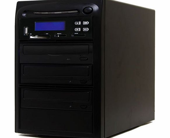 Systor 1 to 2 M-Disc CD DVD Duplicator and USB/SD/CF to M-Disc CD DVD Copier Backup Tower