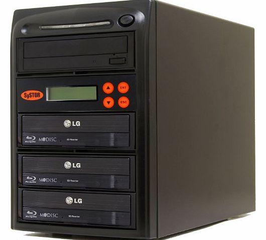 Systor 1 to 3 Blu-ray 14X BD BDXL Mdisc CD DVD Duplicator with FREE USB Connection (40 Value)