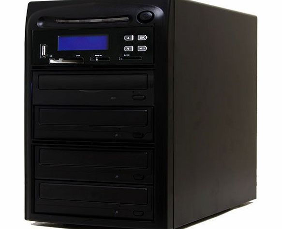 Systor 1 to 3 M-Disc CD DVD Duplicator and USB/SD/CF to M-Disc CD DVD Copier Backup Tower
