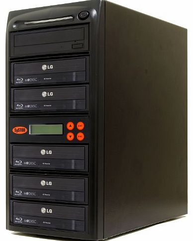 Systor 1 to 5 Blu-ray 16X BD BDXL Mdisc CD DVD Duplicator with FREE USB Connection (40 Value)