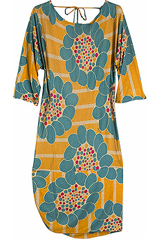 Flower print mini dress