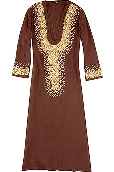 T-Bags Sienna cotton and sequin kaftan