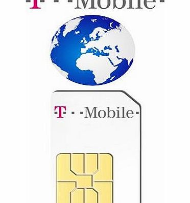 T-Mobile  MICRO SIM INTERNATIONAL CALLING PAY AS YOU GO / PAYG SIM CARD (NO CUT DOWN) FOR SAMSUNG GALAXY S3 i9300, GALAXY S4 I9500, APPLE IPAD / IPAD 2 / IPAD 3 / NEW IPAD, IPHONE4/4S, NOKIA LUMIA 610/
