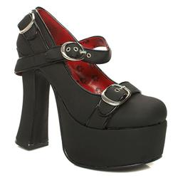 T.U.K Female High Pf Bondage Manmade Upper Evening in Black