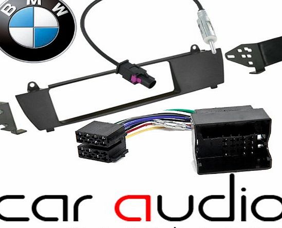 T1 Audio BMW X3 E83 2004 Onwards Vehicles without Navigation - Car Stereo Radio Fascia Facia Panel ISO (Flat Pins) Aerial Kit