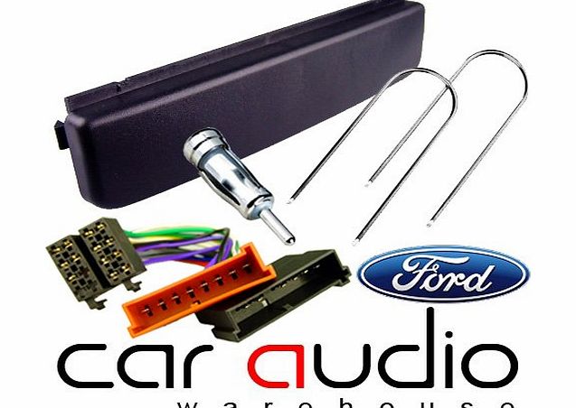 T1 Audio FORD MONDEO UPTO 2003/FIESTA UPTO 2002 CAR STEREO/RADIO FITTING KIT FASCIA/FACIA PLATE AERIAL ADAPTOR ISO LEAD amp; KEYS