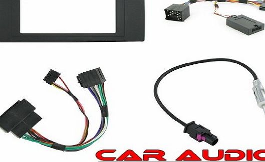 T1 Audio T1-CTKBM05 - Installation Kit BMW X5 (E53) Complete Car Stereo Facia Fitting Kit Includes 2 Din Facia,Steering Wheel Interface and Antenna Adapter. Allowing Installation of a Double DIn Head