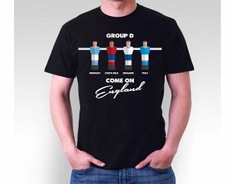 Table Football Group England Black T-Shirt
