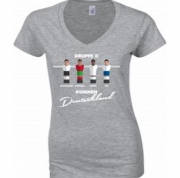 Table Football Group Germany Grey Womens T-Shirt