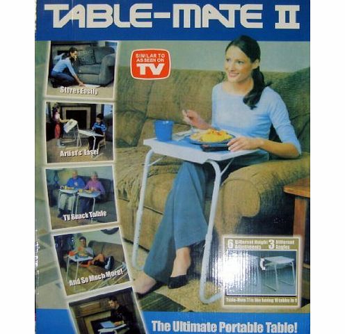 Tablemate PORTABLE ADJUSTABLE FOLDING TABLE MATE AS ON TV
