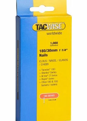 Tacwise 180 Type 30mm Heavy Duty Nails (1000 Pieces)