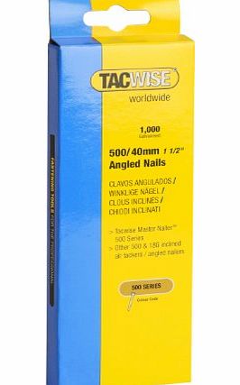 Tacwise 500/40MM 18G Angled Nails (1000)