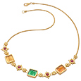 Tagliamonte Classic Collection - 18K Gold and Ruby Necklace