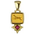 Classics Collection - 18K Gold and Ruby Pendant