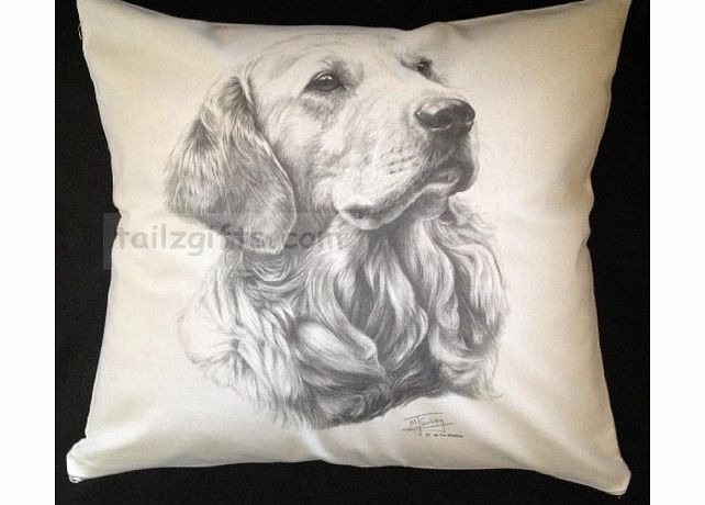 Tailz Gifts Golden Retriever MS Breed of Dog Themed Cotton Cushion Cover - Perfect Gift