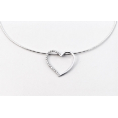 Tales from the Earth Zirconia Heart Necklace
