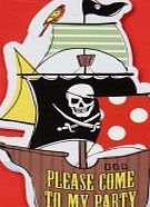 Talking Tables Pirate Party Postcard Invitation, Pack of 10