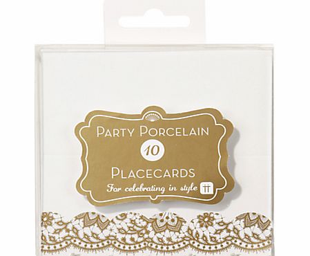 Talking Tables Talking Table Party Poreclain Placecards, Pack