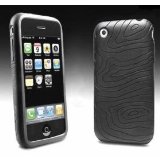 Talkline Sales FoneM8 - New iPhone 3G TYRE-Grip Black Silicone Rubber Case