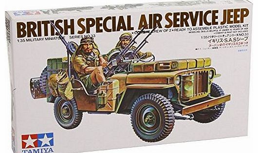 British Special Air Service Jeep - 1:35 Scale Military - Tamiya