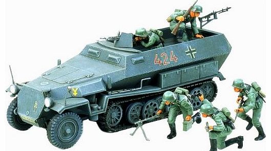 Military Minatures German Hanomag Sd.kfz. 251/1 - 1:35 Scale Military - Tamiya