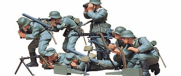 Tamiya Military Minatures German Machine Gun Troops - 1:35 Scale Military - Tamiya